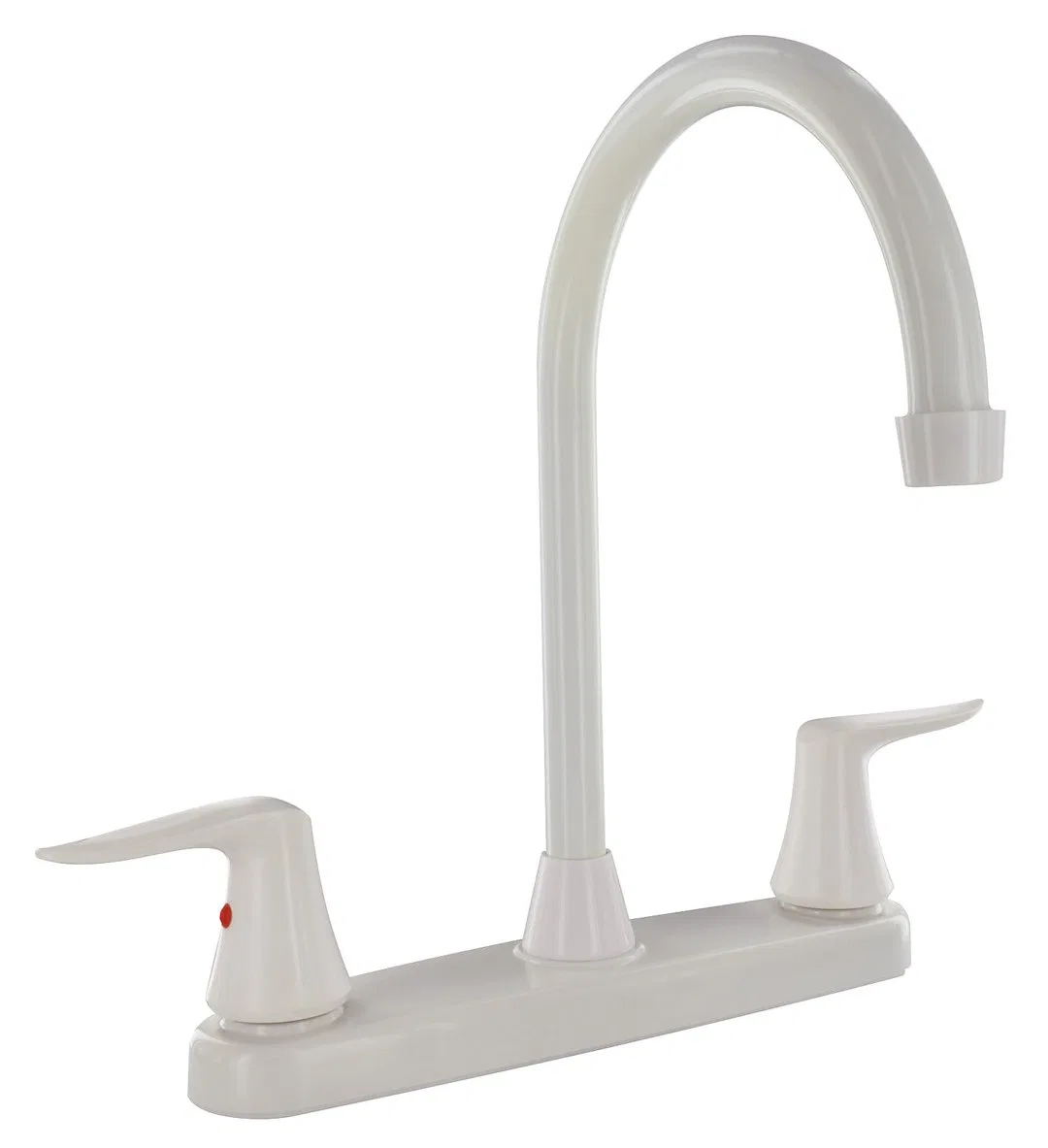 PF221204 – VALTERRA LLC Faucet, Used For Kitchen Single Piece 8 Inch Deck Mount 9 Inch Hi-Arc Spout 2 Plastic Lever H...